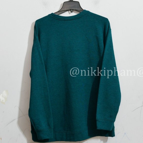 Orvis Ladies' Crewneck Pullover cozy top  IN Teal - Picture 4 of 5